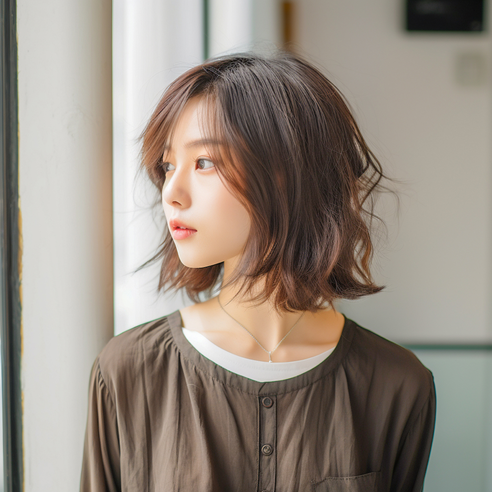 ショートヘアの女性